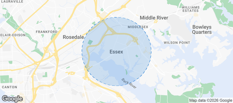 Essex Airbnb map